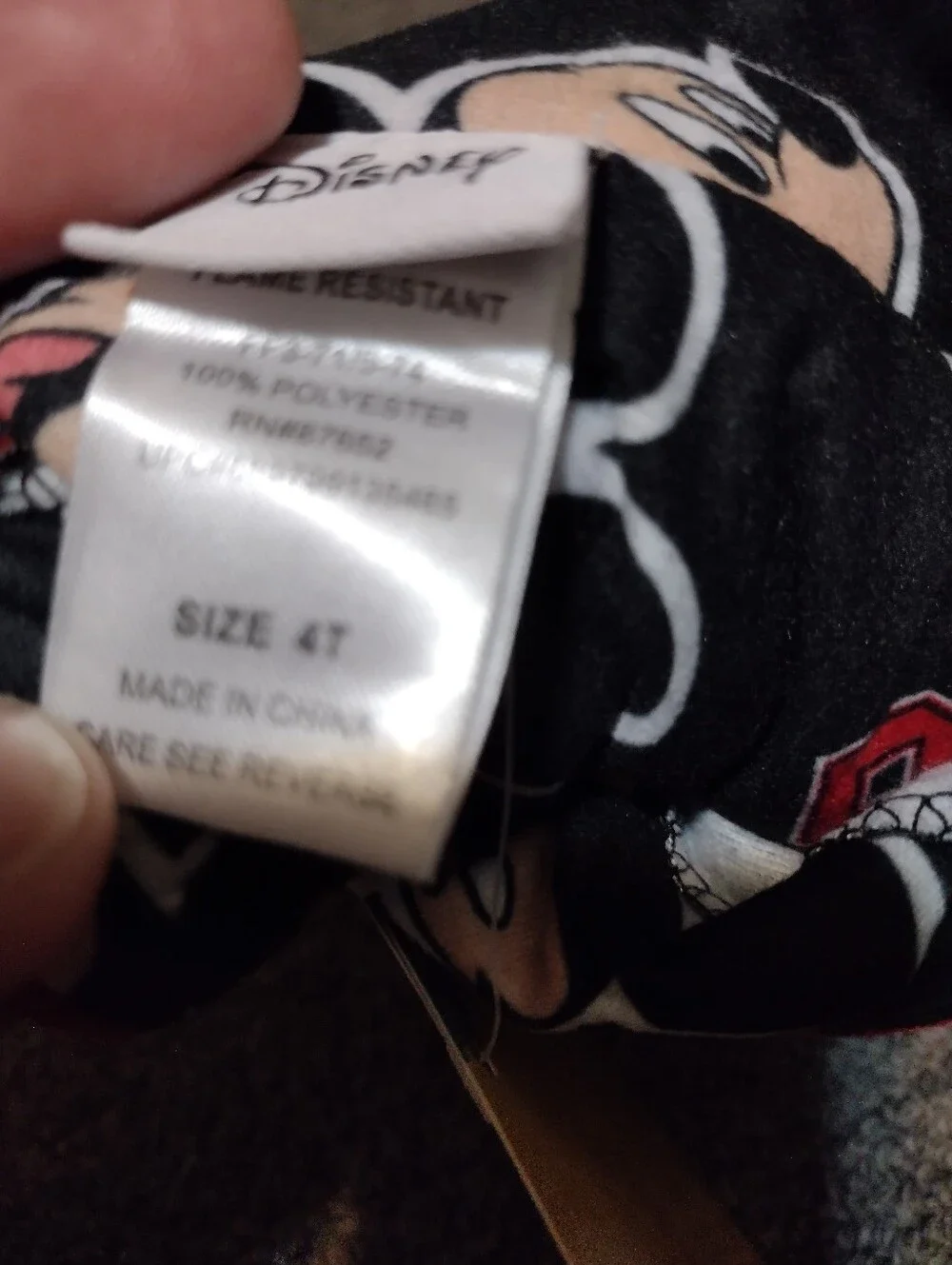 Disney Junior Mickey Mouse Clubhouse Black Pajama Set Size 4T